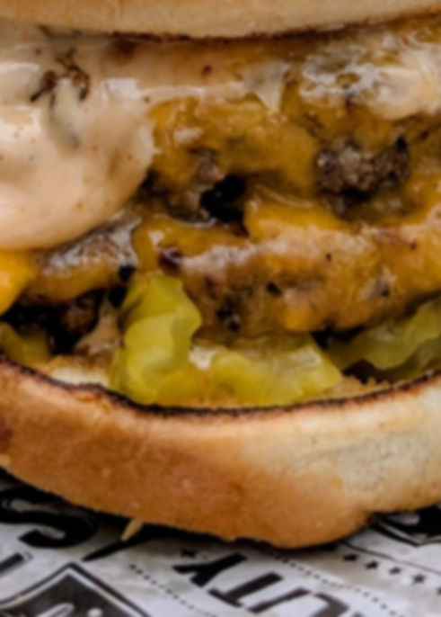 Big Double Smash Burger _ Savoury Eats Greensboro