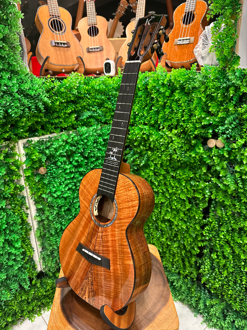 Thumbnail: Kamehameha Ukulele KT #20 EQ ALL SOLID HAWAIIAN KOA Tenor w/electric pickup