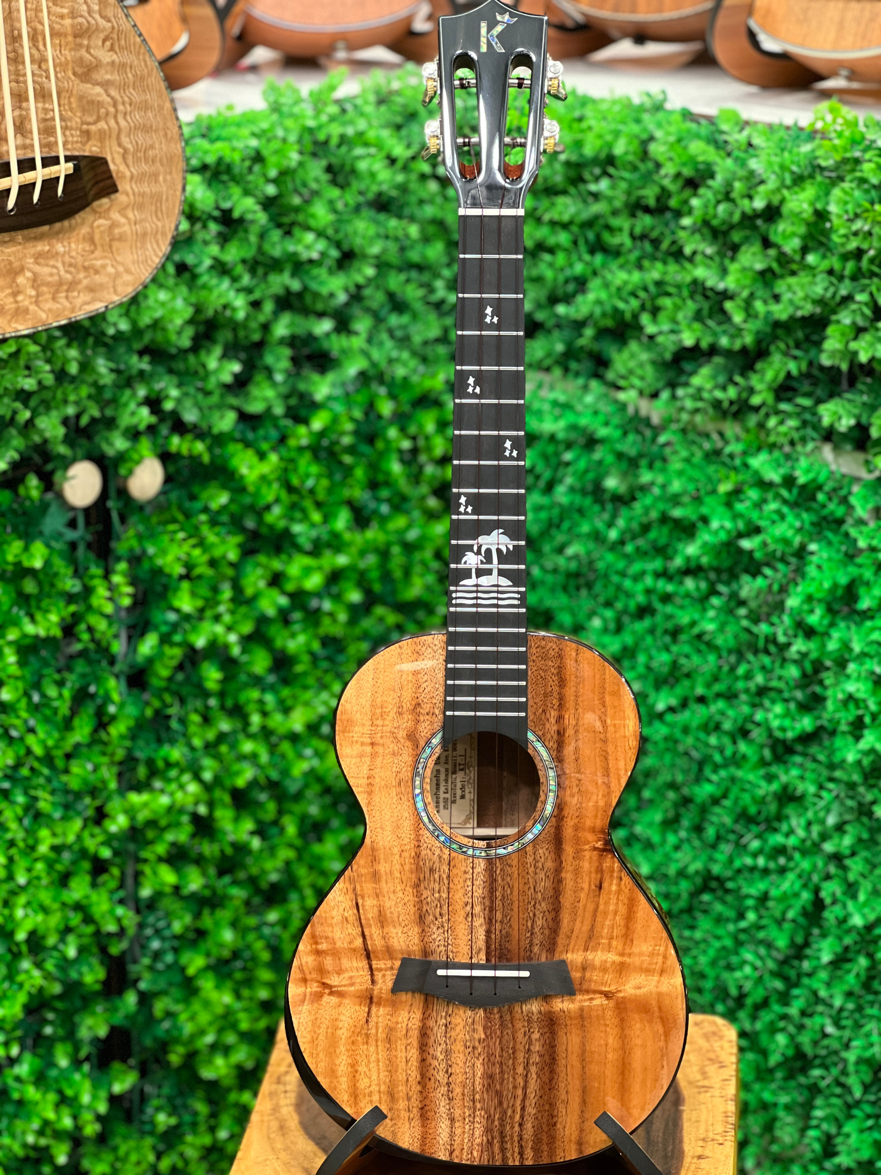 Kamehameha Ukulele KT-1 HAWAIIAN KOA TENOR Hawaii Made #4