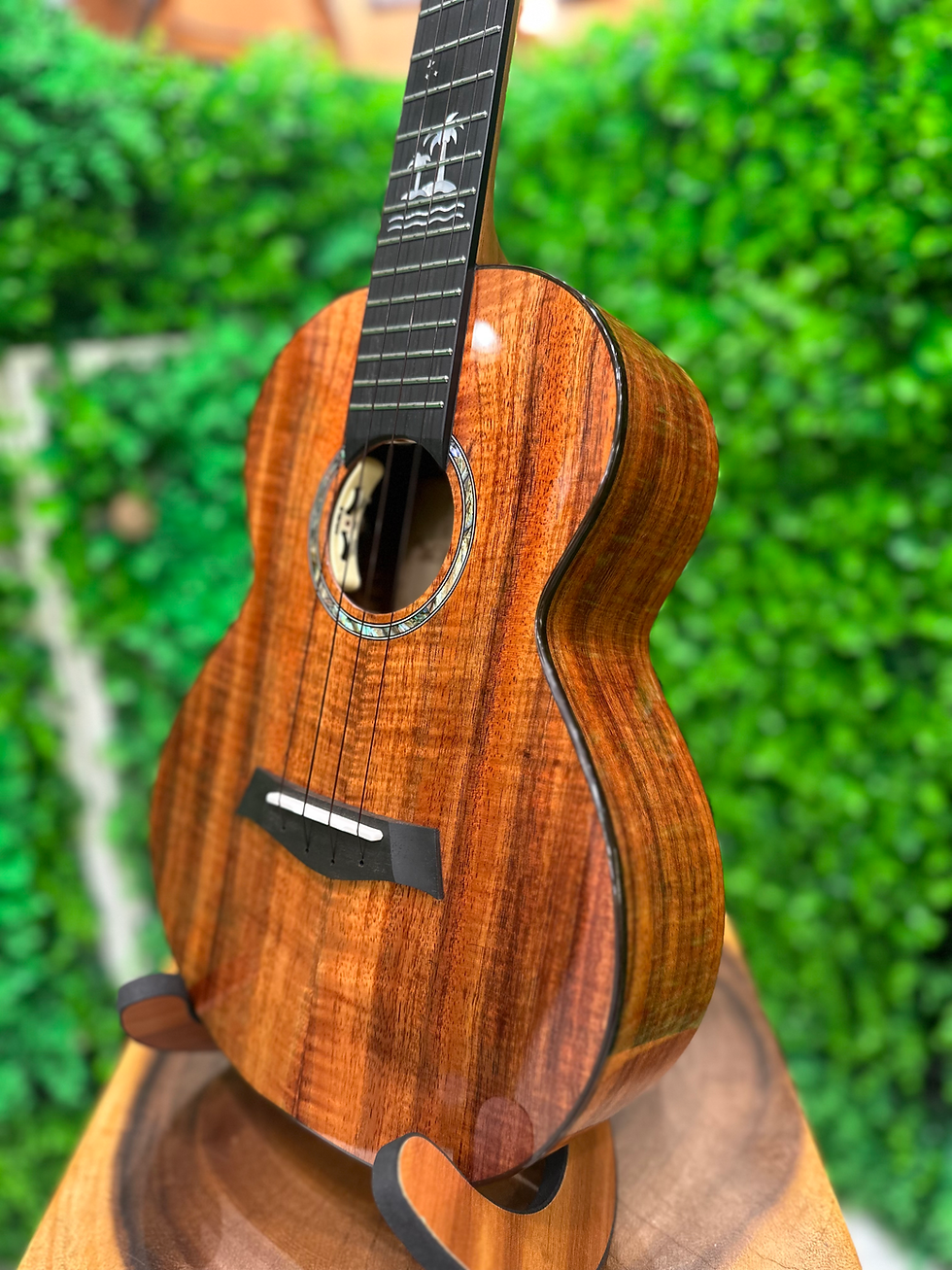 Thumbnail: Kamehameha Ukulele KT #19 EQ ALL SOLID HAWAIIAN KOA Tenor w/electric pickup