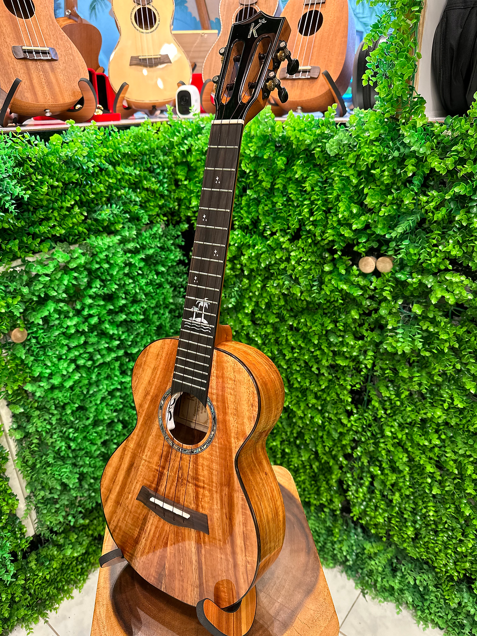 Thumbnail: Kamehameha Ukulele KT-1 #1 ALL SOLID HAWAIIAN KOA TENOR w/electric picku