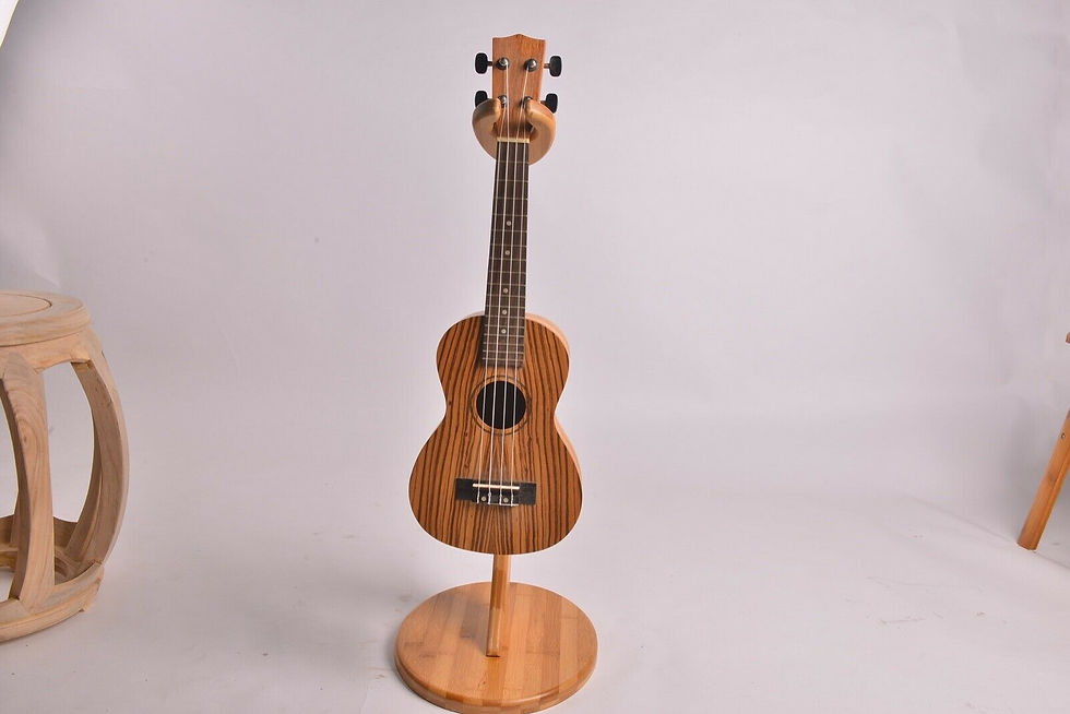 Thumbnail: Ukulele Stand Handcrafted from Real Solid Bamboo Floor Stands For Ukulele Violin