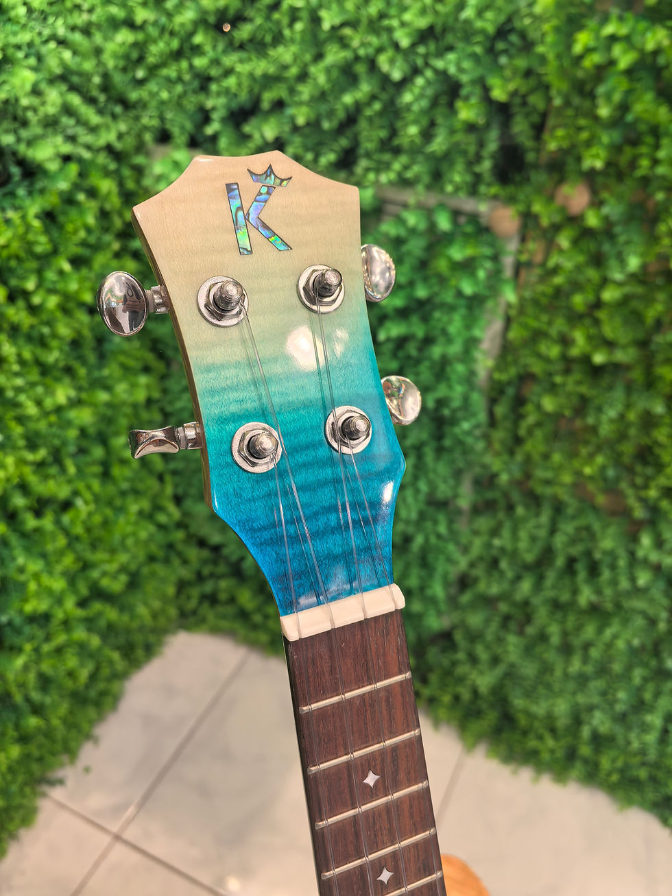 Thumbnail: Kamehameha Ukulele KS-28 Solid Top Tiger Maple Tenor