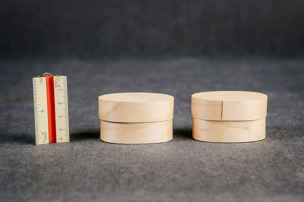 縮圖：Dollhouse Miniature Chipwood Box Vermont Ched