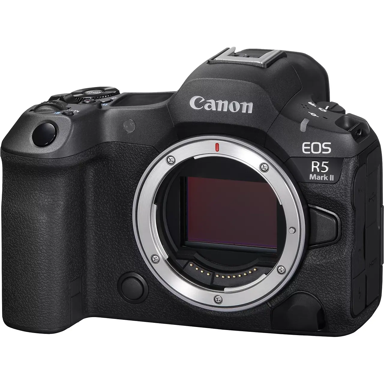 Canon R5 Mark II Body Angled front view