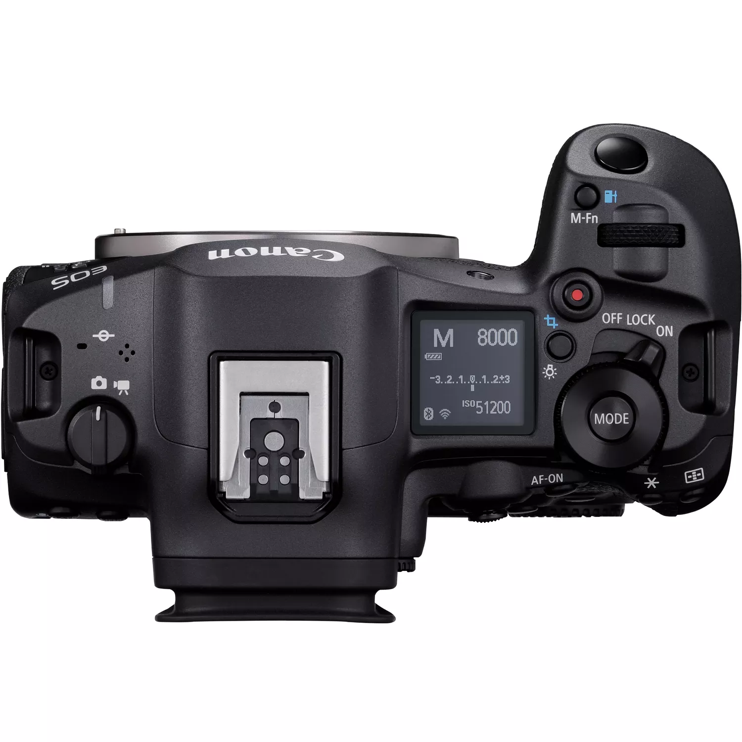 Canon R5 Mark II Body Top View