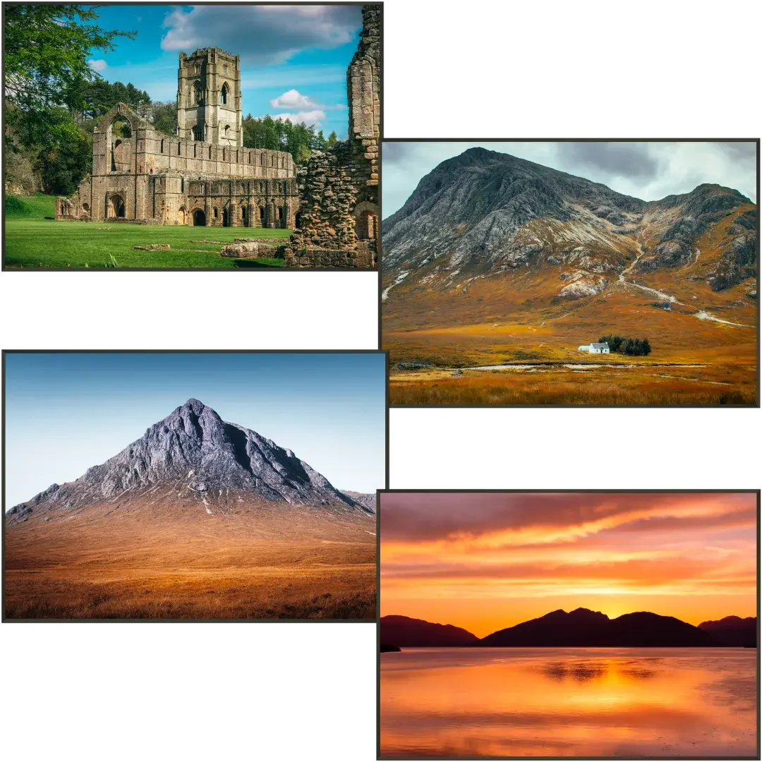 Landscape Collection - Metal Framed Print Semi-Gloss