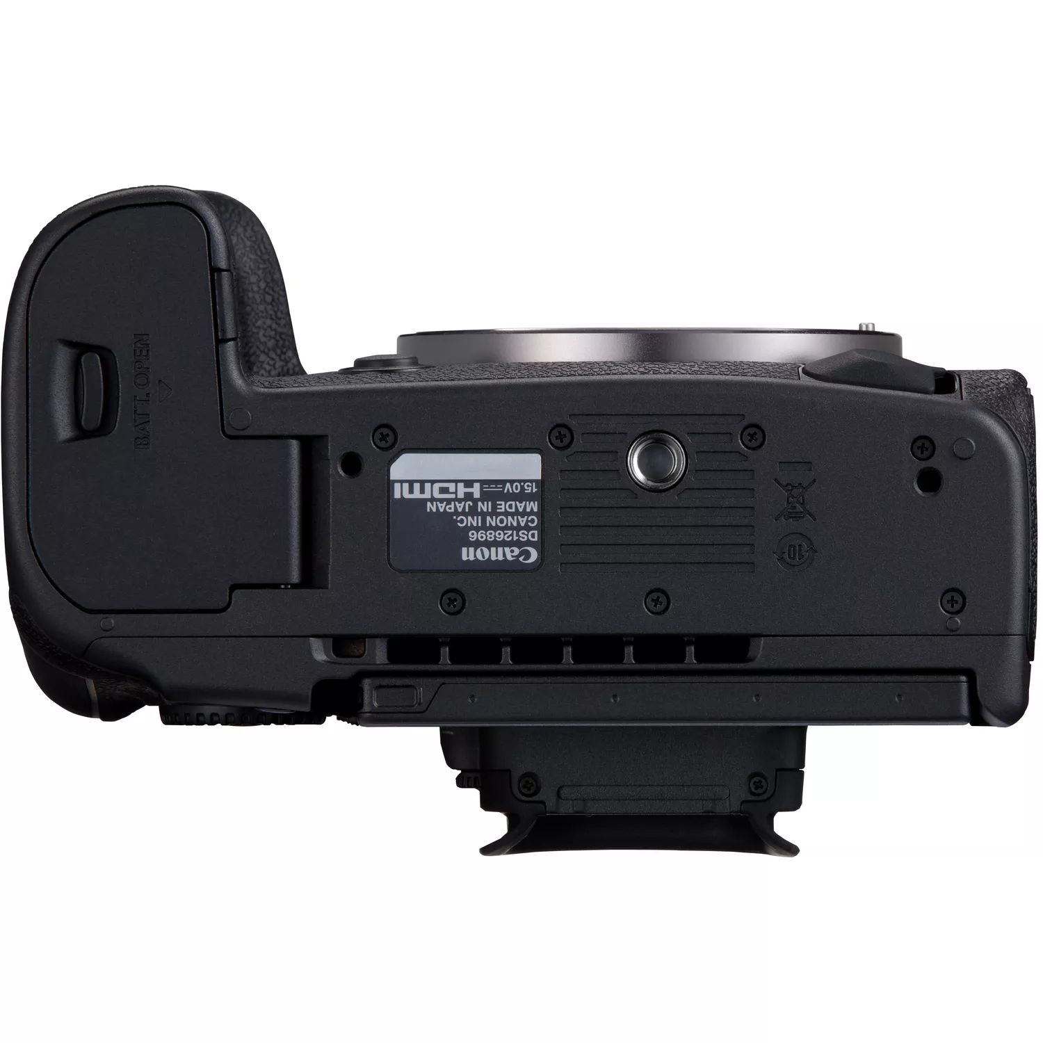Canon R5 Mark II Body Bottom View