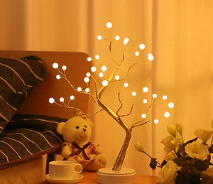 36 Pearl Shaped LED Tabletop Bonsai Tree