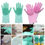 Thumbnail: Silicon Scrubbing Gloves 160 Gms 2 set