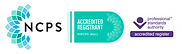NCPS Individual Accredited Registrant logo confirming accredited and qualified professional therapist