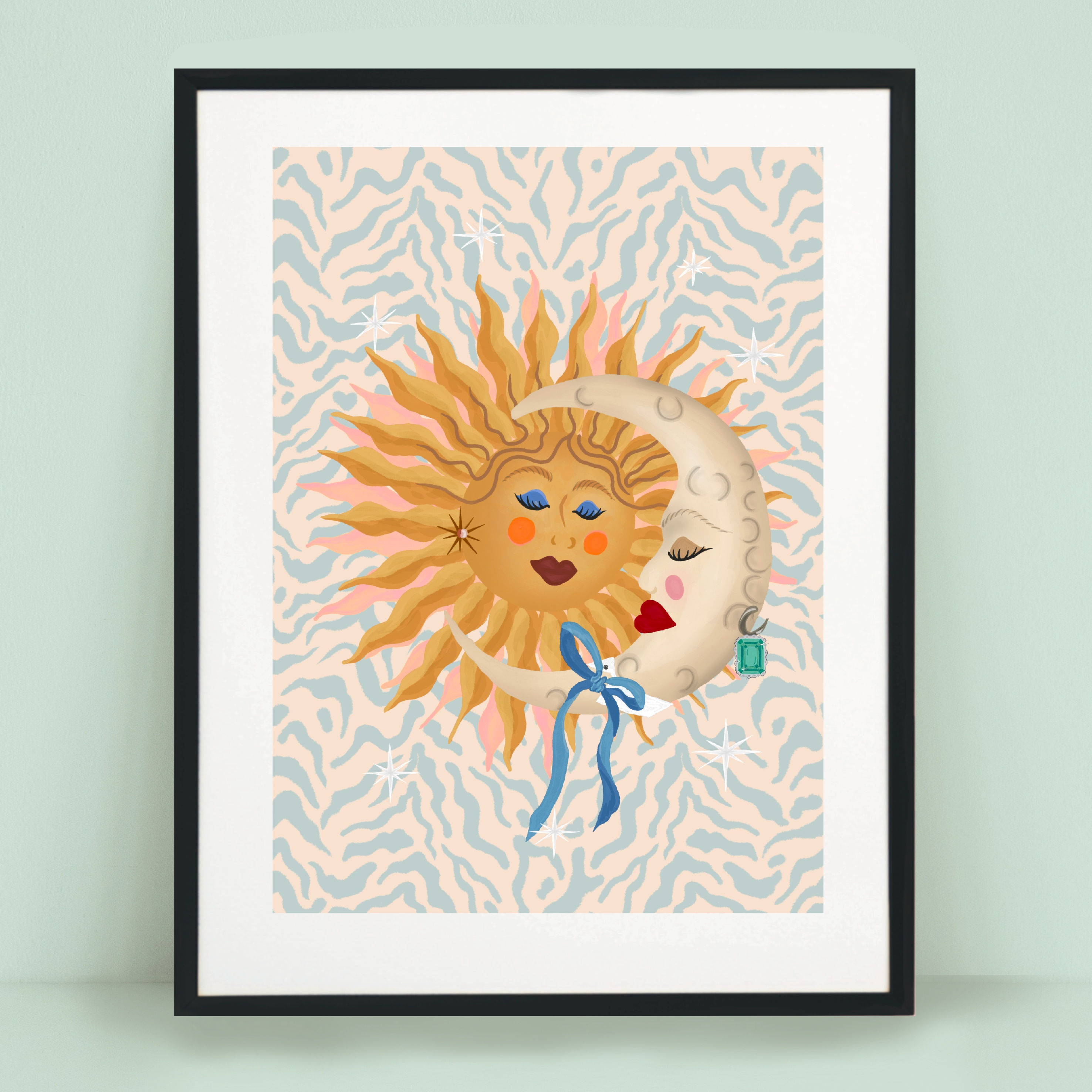 Sunkissed Moon Art Print