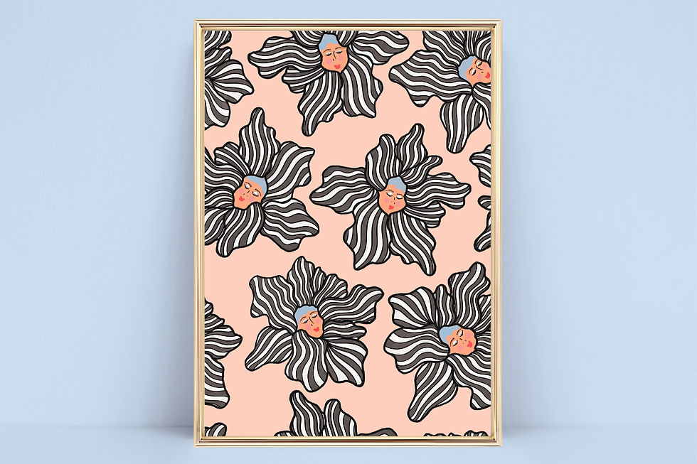 Face The Flower Art Print