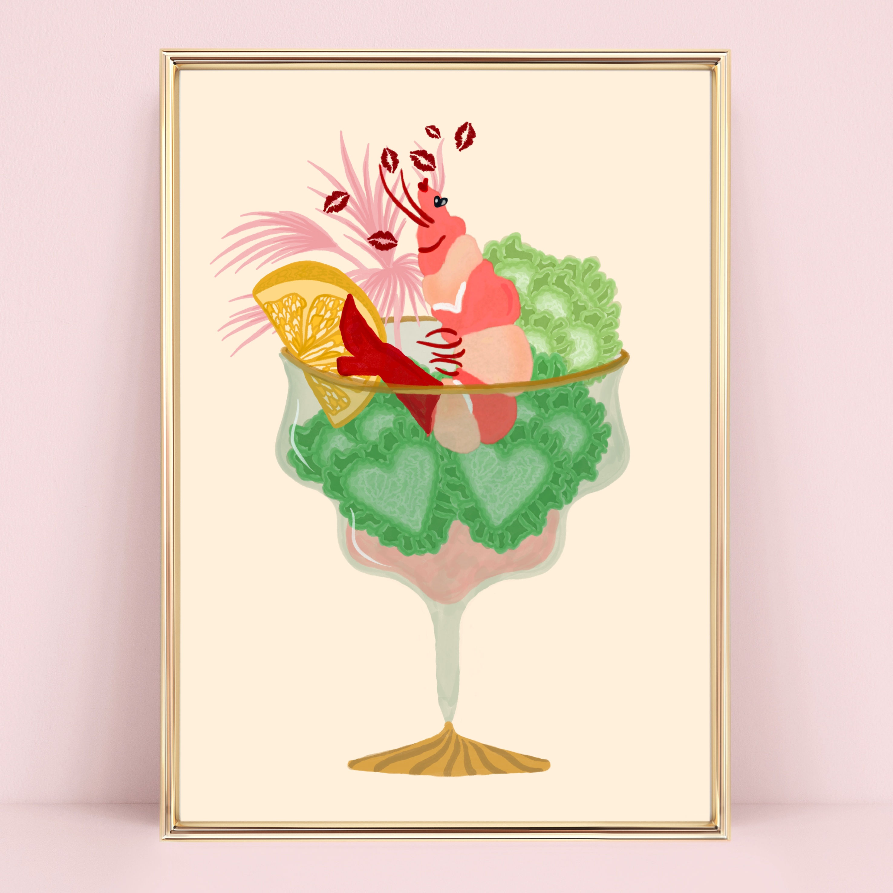 Posh Prawn Cocktail Art Print