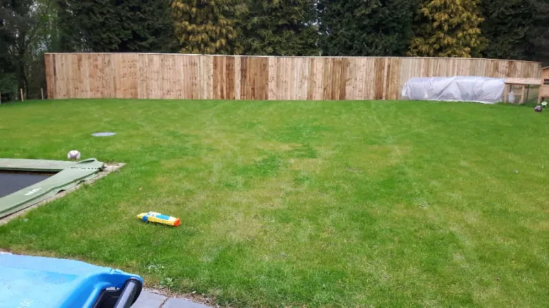 Large fence installation