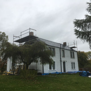 Large house with new roof