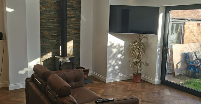 Family room extension addition