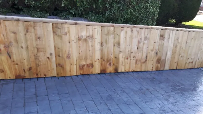 Small fence in drive way installed