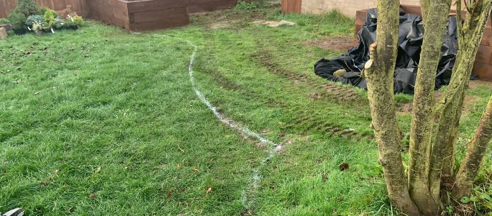 Before landscaping took place