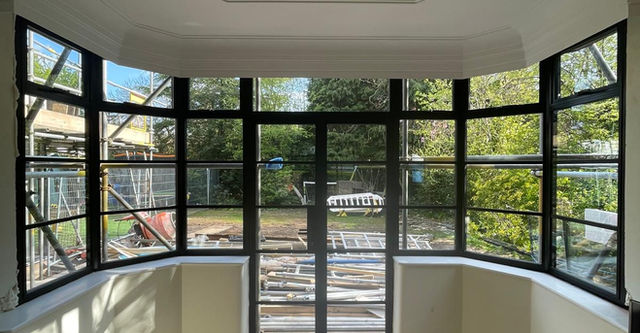 Modern conservatory exterior view
