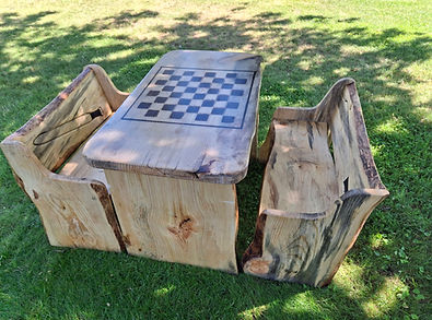 Unique Kids Pine game Table sets in Stevens County. Dunnmtwoodworking