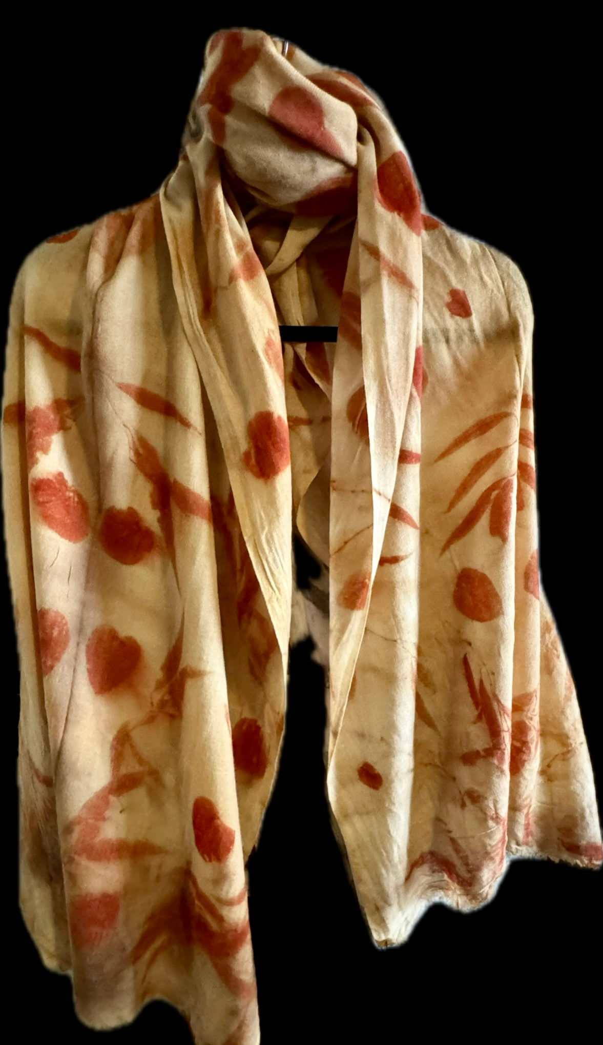 Ecoprint Merino Wool Shawl