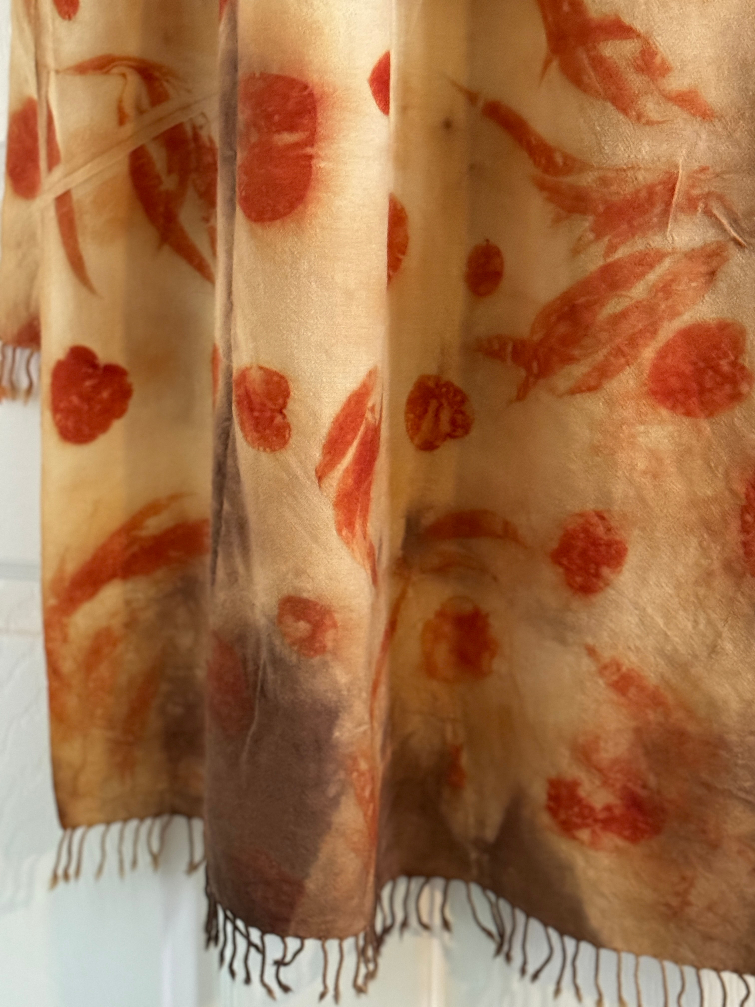 Merino Wool Shawl with tassels