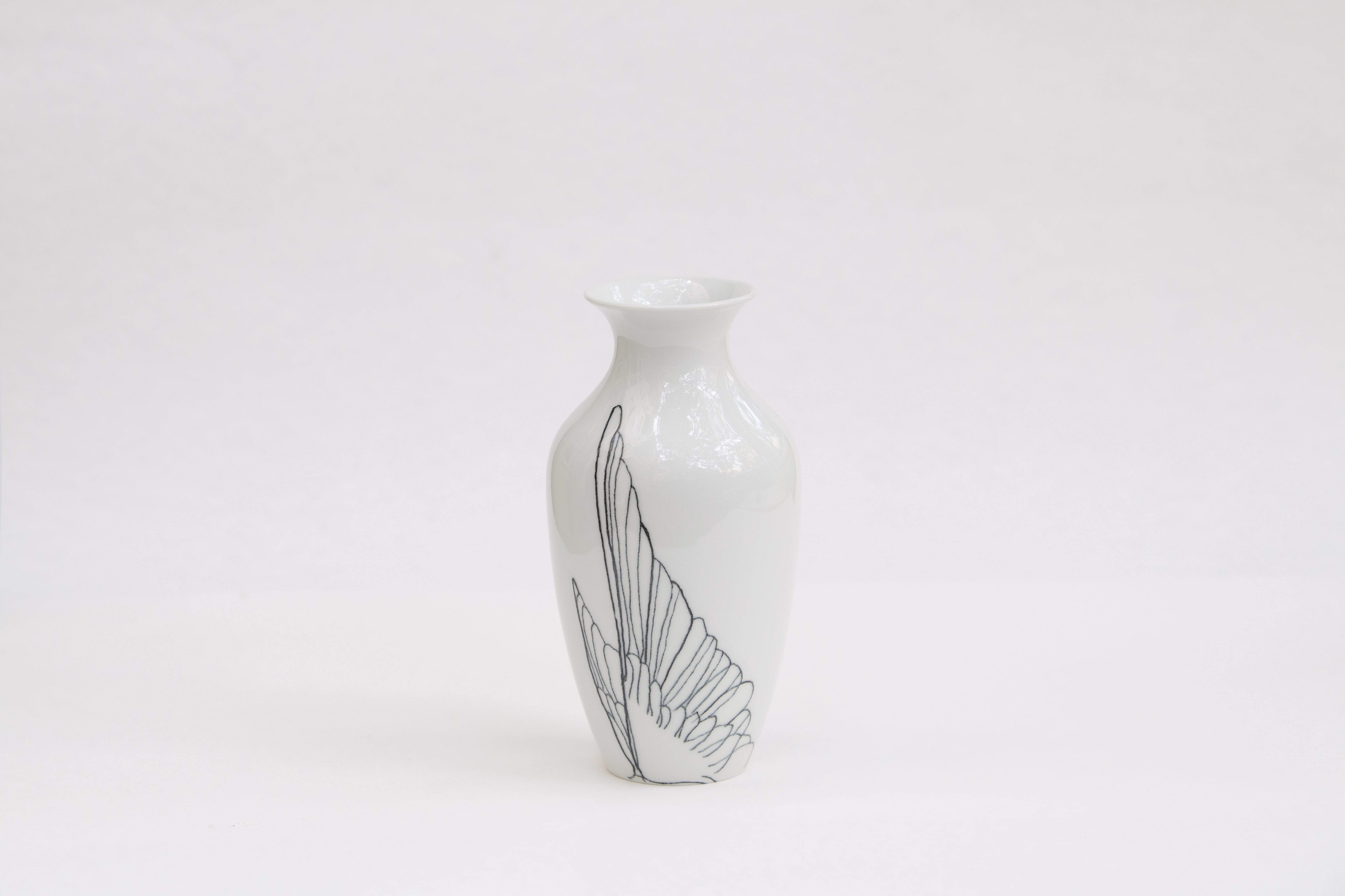 UPCYCLING-VASE "Kolibri-Flügel"