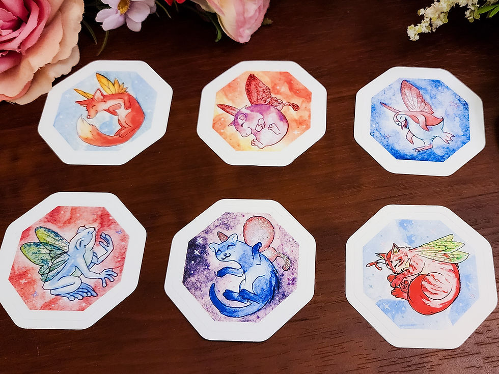 Thumbnail: Glitter Animal Fairy Stickers