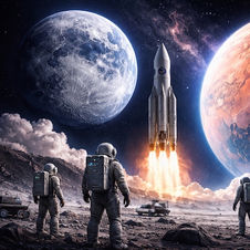 Going to the Moon and Mars