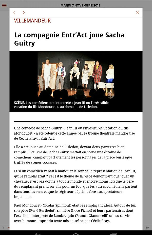 Jean Iii Theatre Villemandeur - 