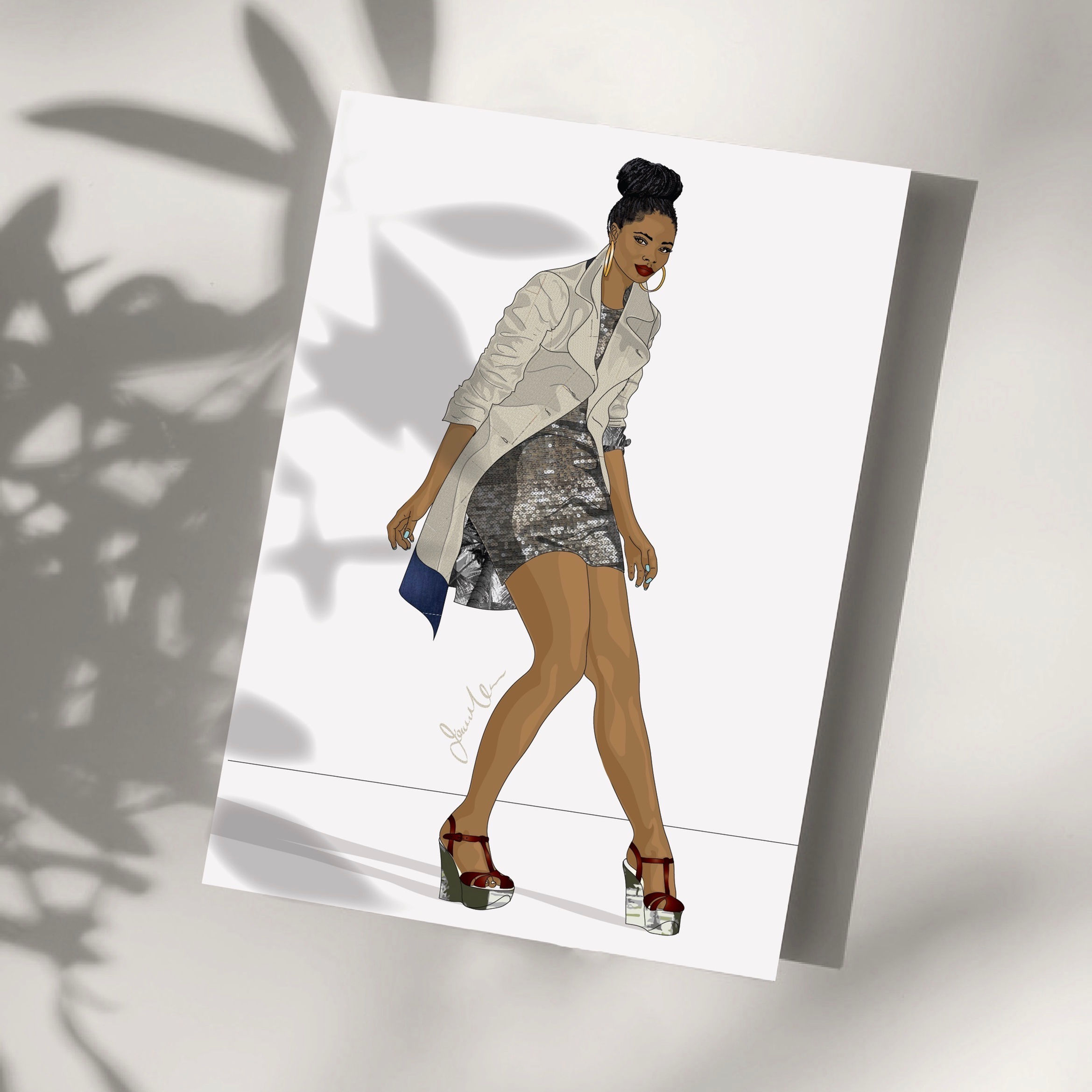 Afrocentric Friendship Card