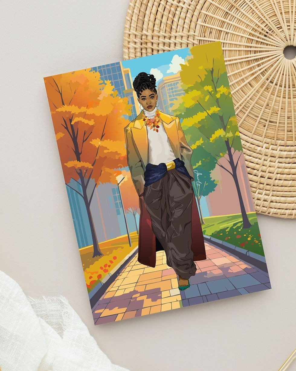 Transformative Soul greeting card celebrating beauty and evolution.
