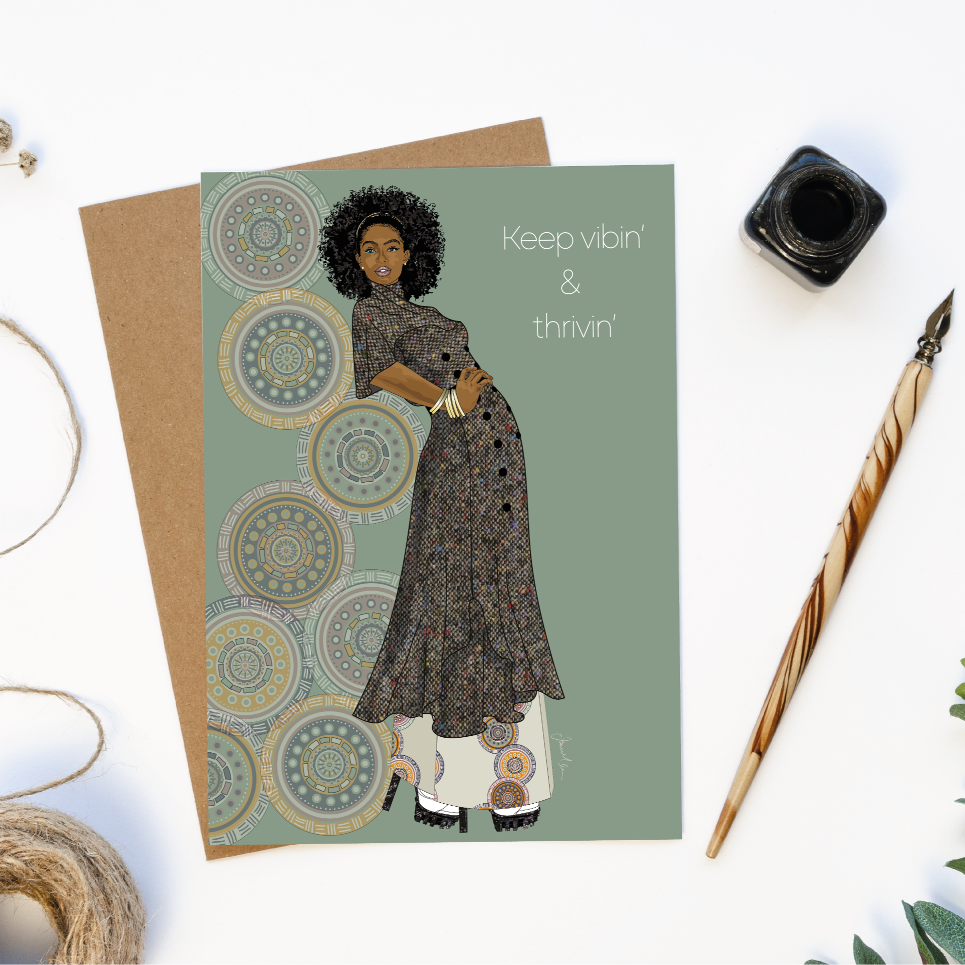 Vibin' & Thrivin' Card