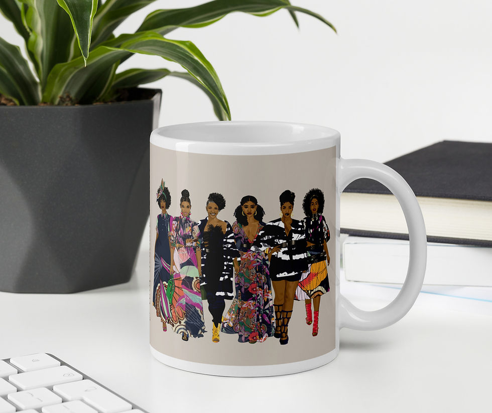 I Am, We Are Ceramic mug on desk image.jpg