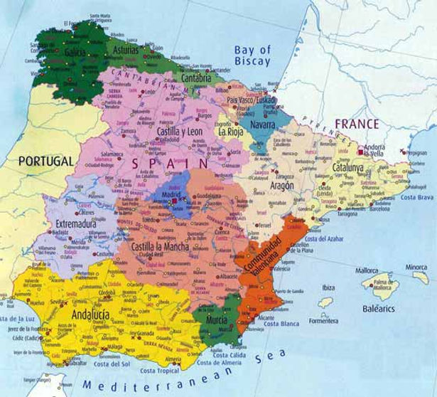 Map of Spain