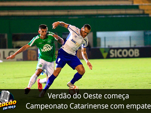 Verdão do Oeste começa Campeonato Catarinense com empate