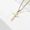 Thumbnail: Mens Cross Charm Pendant Necklace in Stainless Steel
