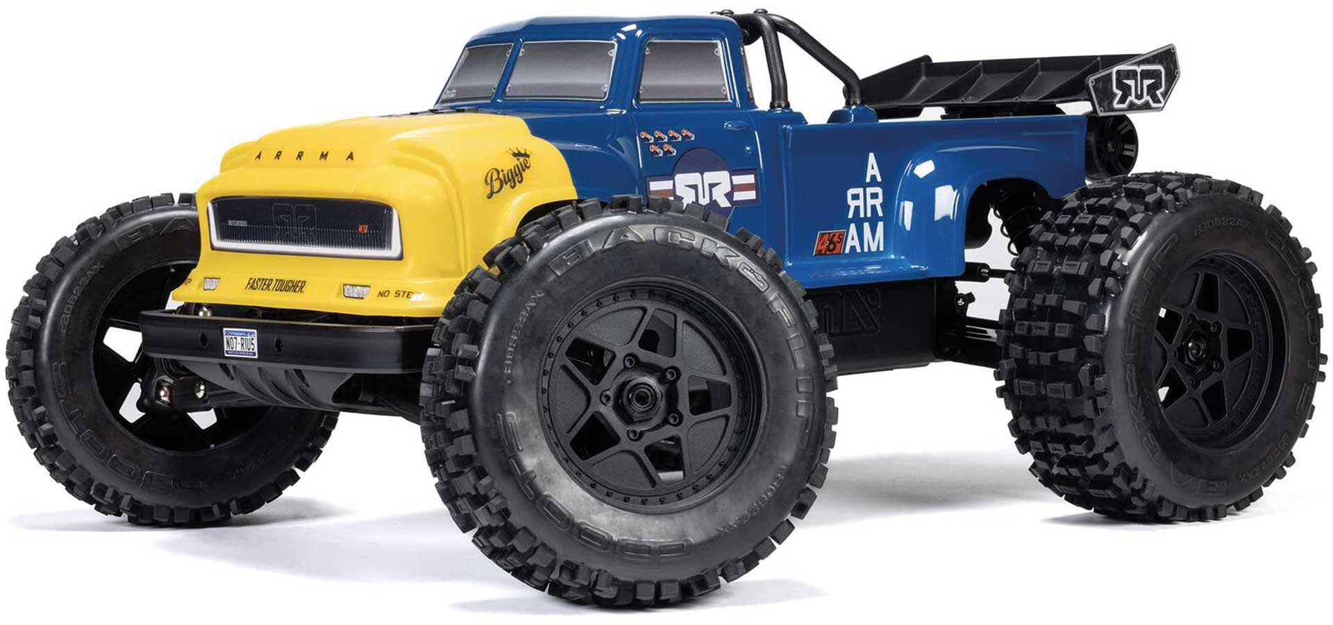 ARRMA NOTORIOUS 6S V6 4X4 BLX 1/8 Brushless Stunt Truck RTR, Blau