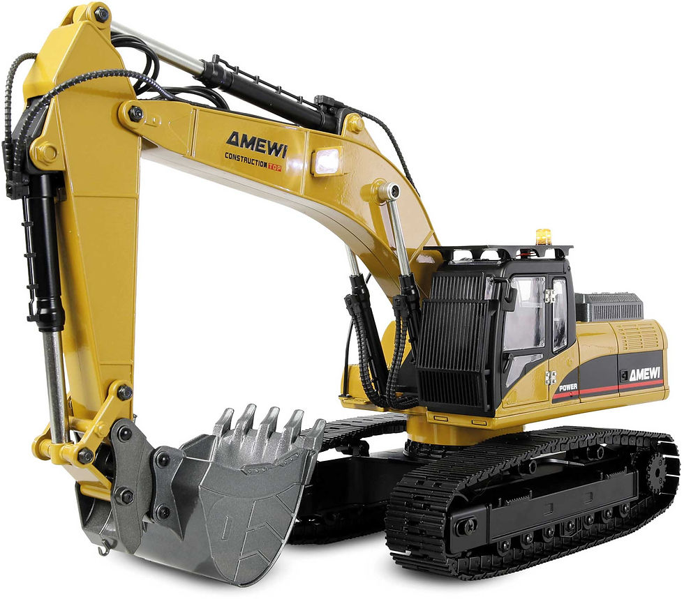 AMEWI G705E Bagger Metall 1:14 RTR gelb
