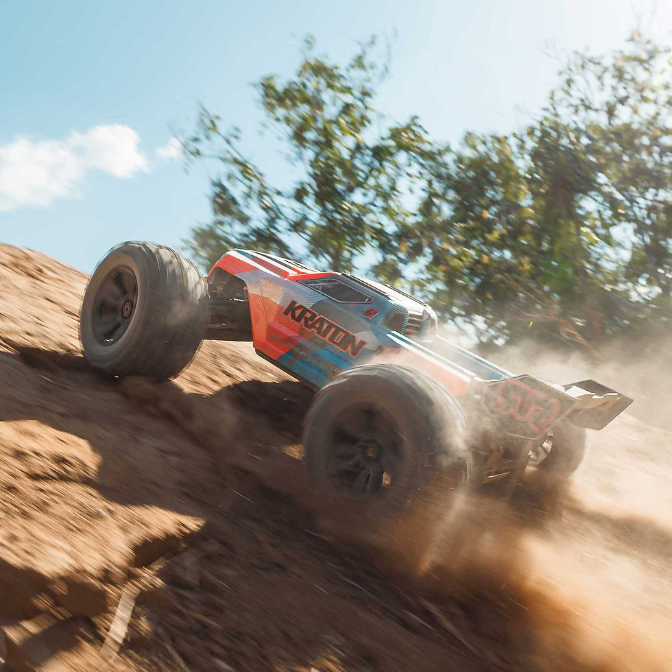 ARRMA KRATON 6S V6 4X4 BLX 1/8 Brushless Speed Monster Truck RTR, Blau/Oran