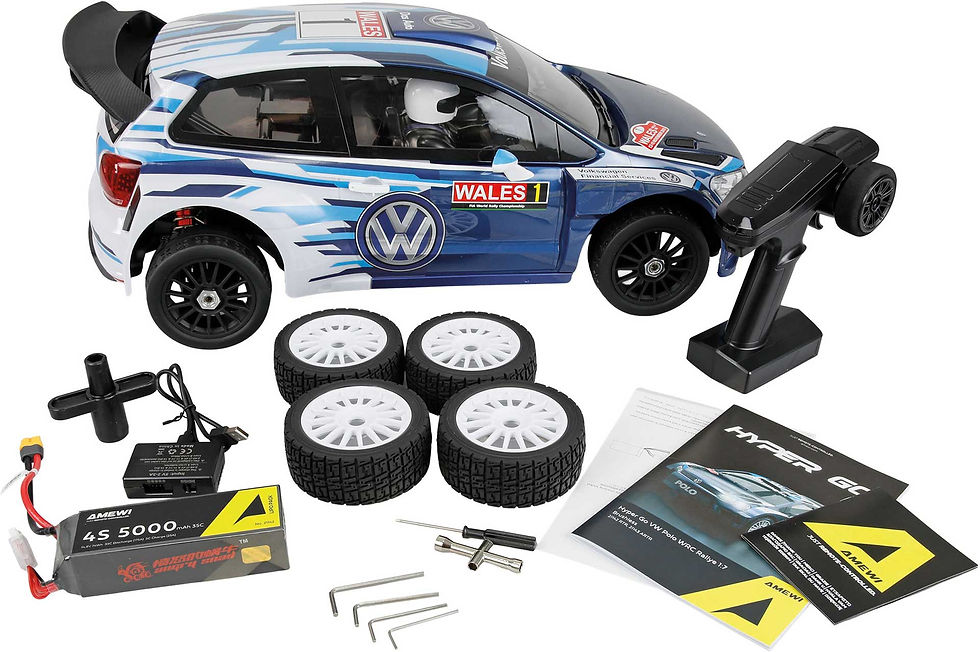 AMEWI Hyper Go VW Polo WRC Rallye brushless 4WD 1/7 RTR