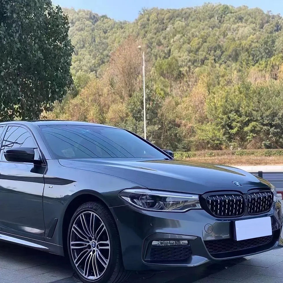 Miniature : BMW sedan wrapped in Painted Coal Grey Color PPF, front three-quarter view by Bespoke Wraps