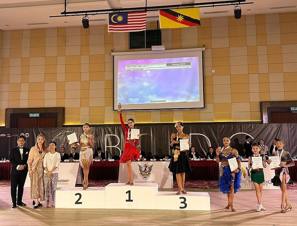Prize Presentation of MYDF Closed Junior II Female Solo Latin