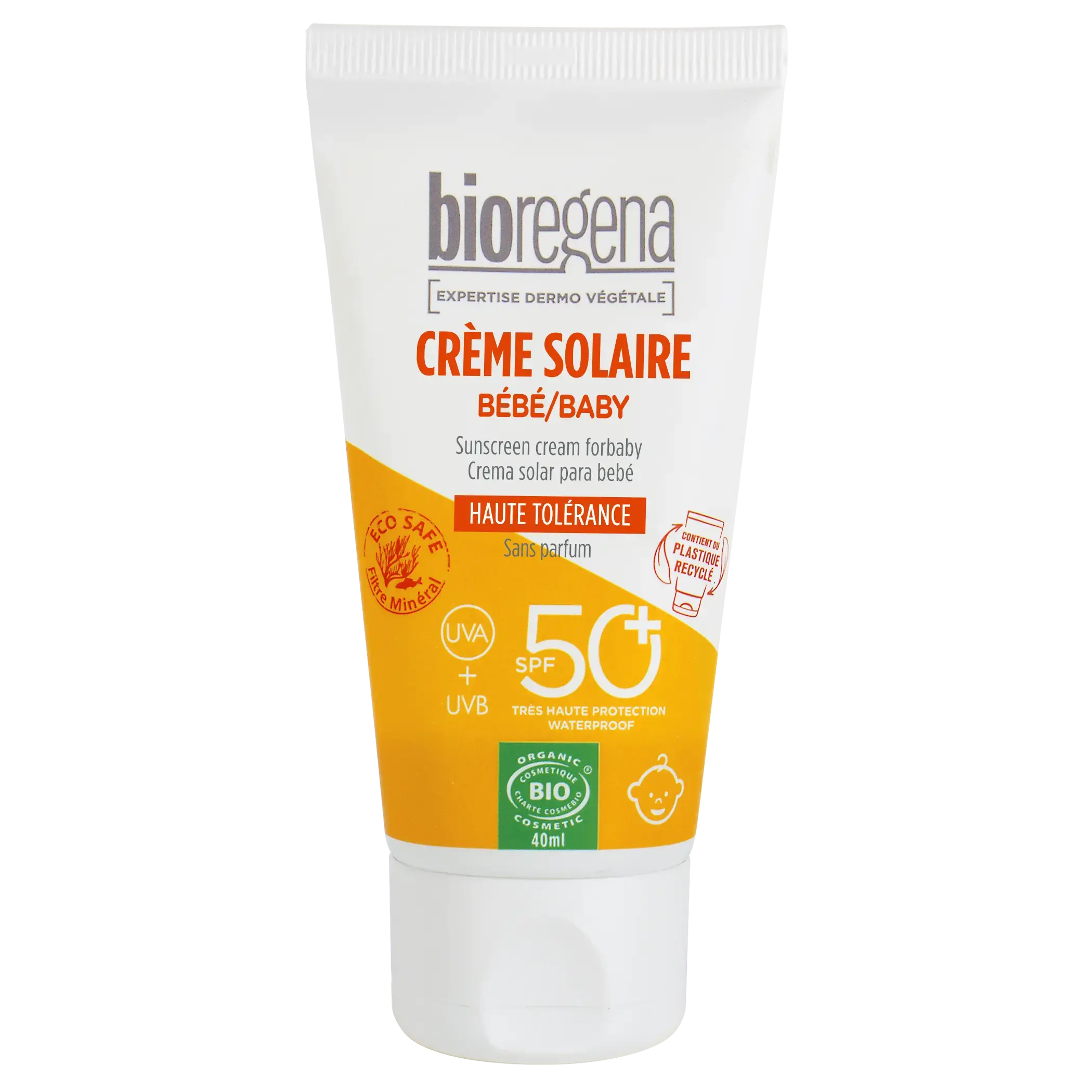 Bioregena crème solaire bio pour bébé SPF 50+