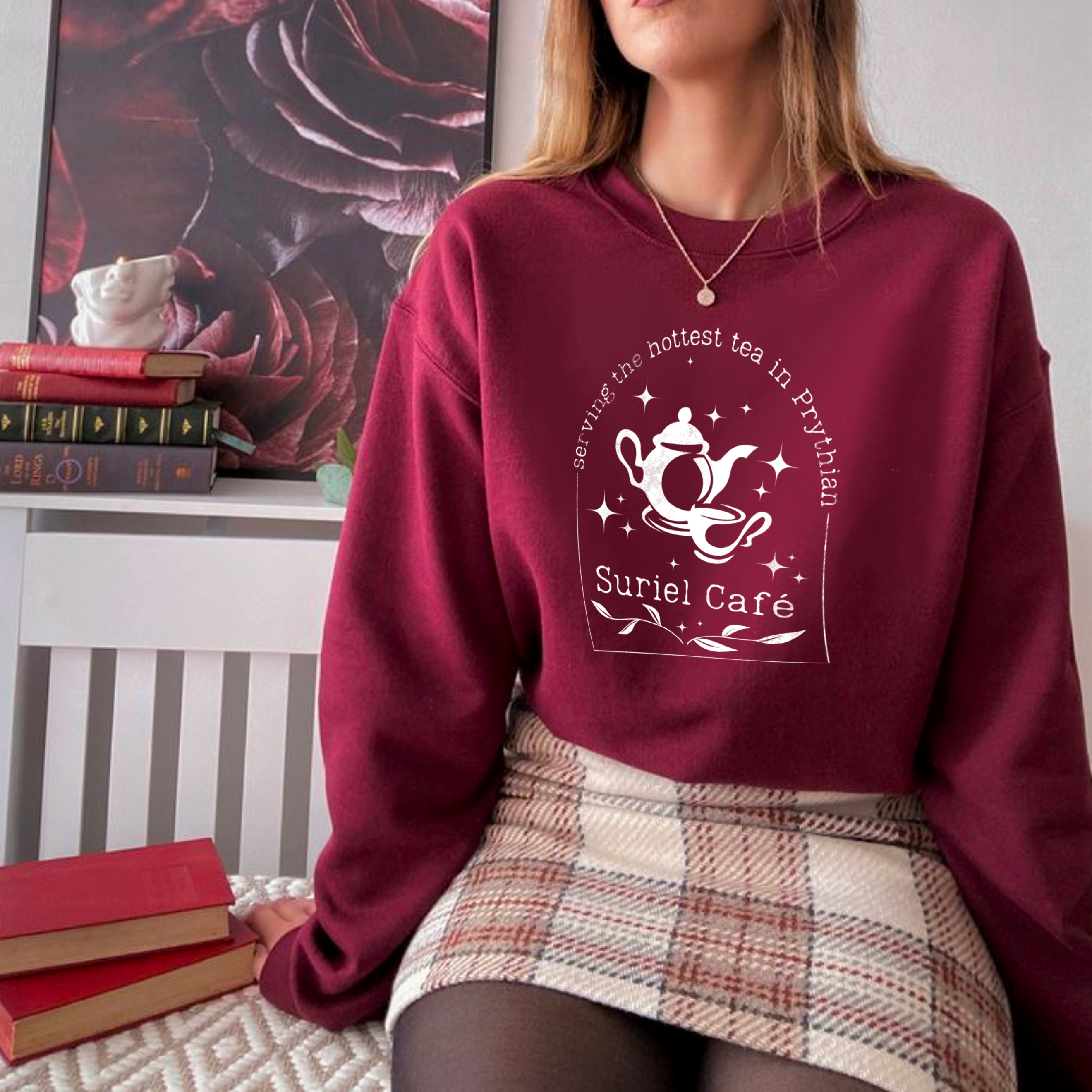 Suriel Cafe Crewneck Sweatshirt