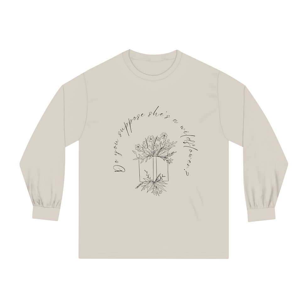 Thumbnail: Do you think she's a wildflower? Pullover Sweatshirt