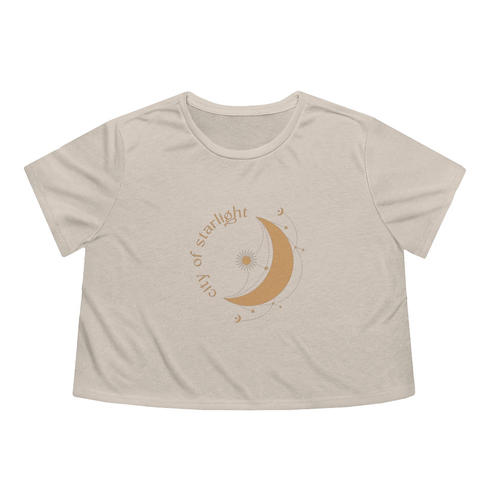 Thumbnail: City of Starlight Flowy Cropped Tee
