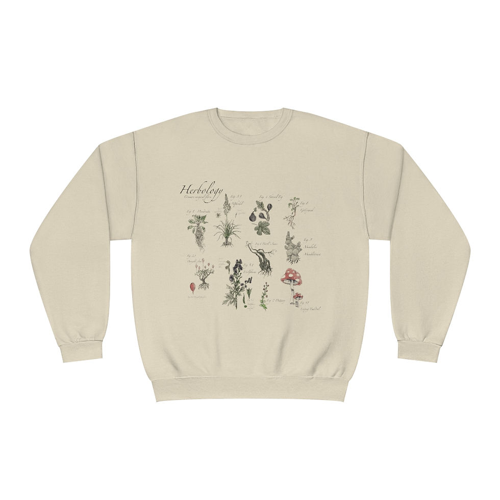 Thumbnail: Herbology Watercolor Botanical Sweatshirt