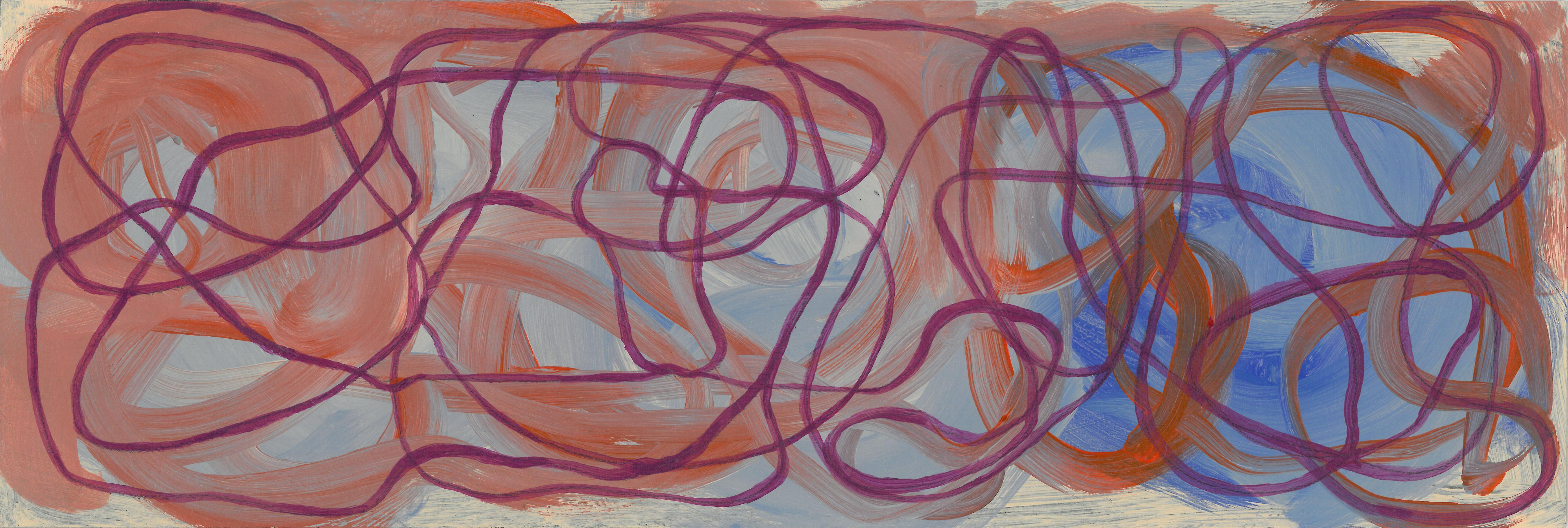 Mauve Line on Blue Mist